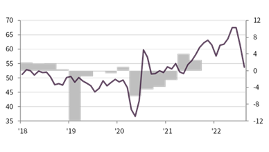 August PMI report chart ar