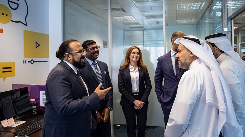 QFC CEO congratulating new call centre team