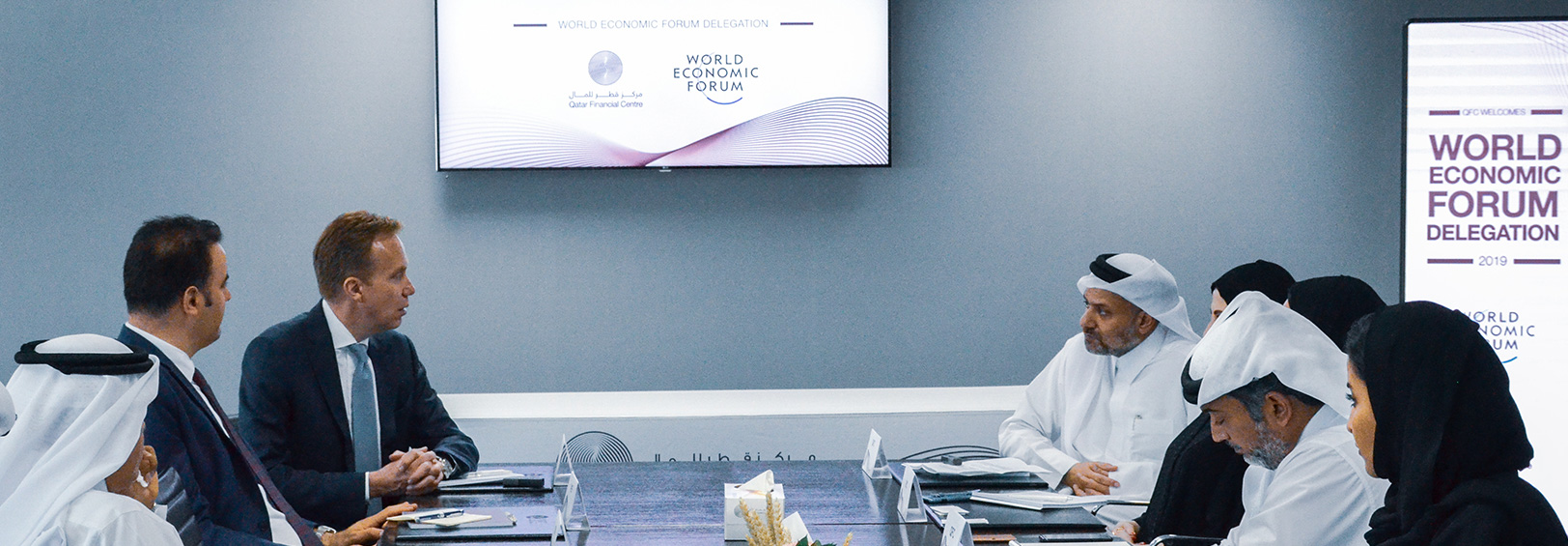 QFC Hosts President of the World Economic Forum